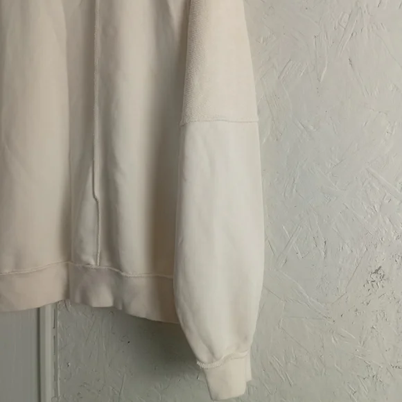 NIKE terrycloth Patchwork Oversized L/sleeve Sweater Gender Neutral cream XS-L - Picture 5 of 6